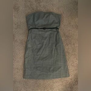White House Black Market 
Strapless belted dress 
Excellent condition 
Size 12